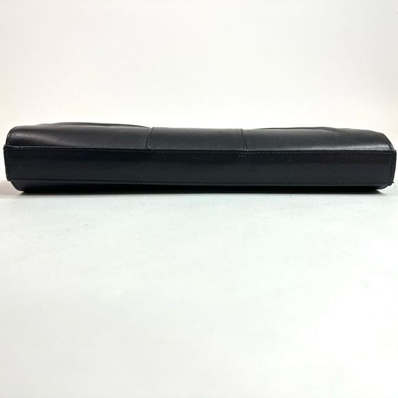 Vintage Pierre Cardin Black Leather Clutch - Picture 6 of 10